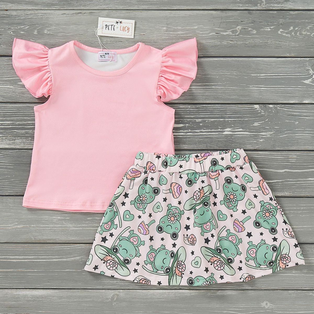 Lily pad leapers skort set