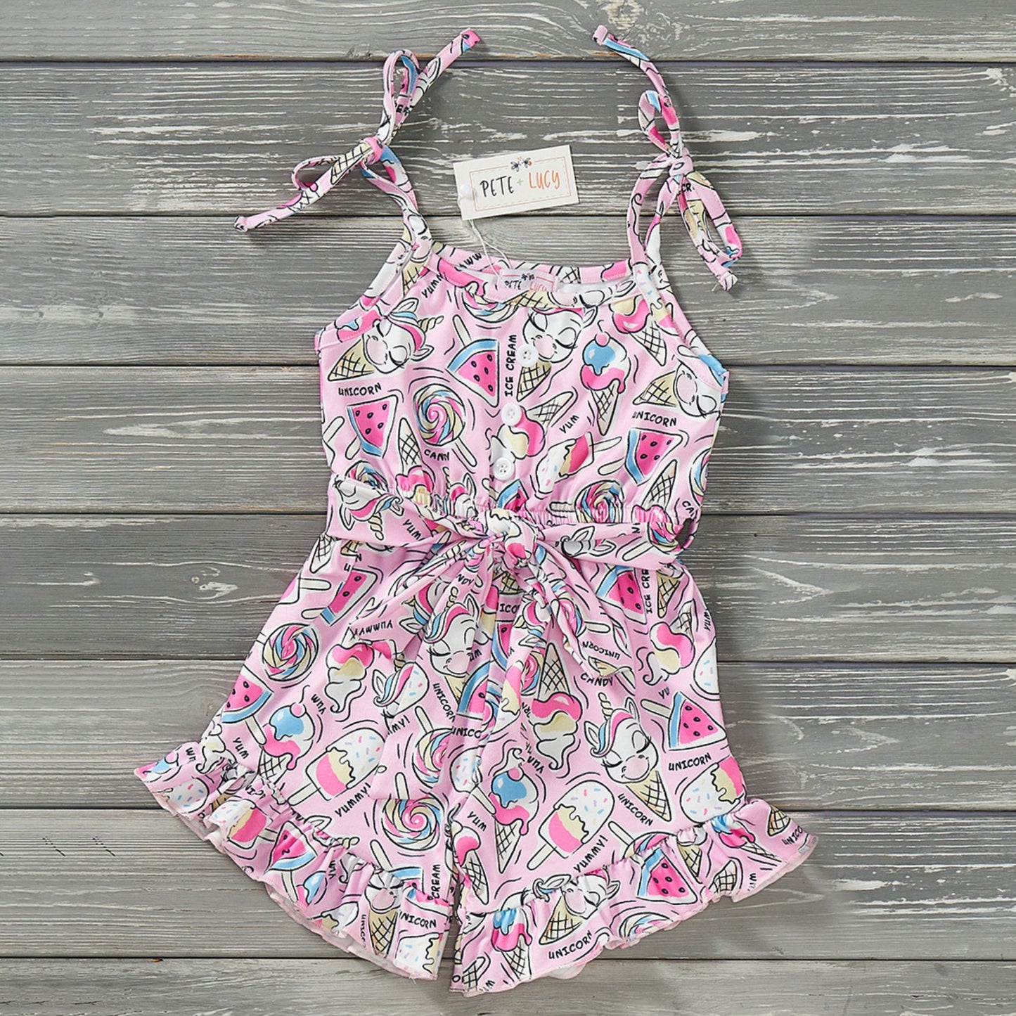Summer Scoops girl romper