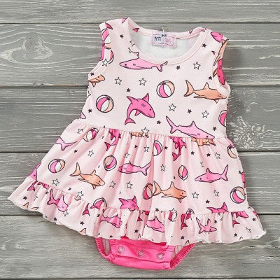 Pink Frenzy- Girl Infant Romper