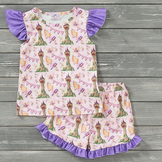 Let your hair down girl loungewear set