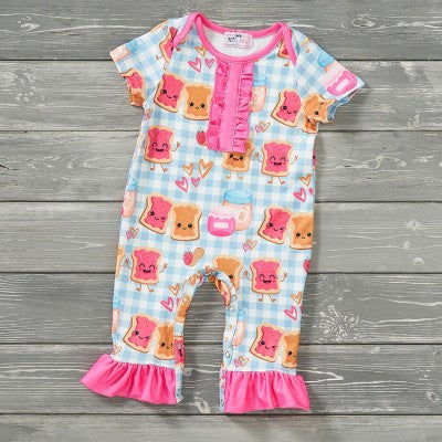 PB+J- Girl Infant Romper
